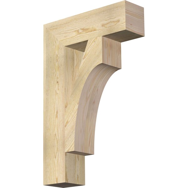 Ekena Millwork Westlake Block Rough Sawn Bracket, Douglas Fir, 6"W x 22"D x 34"H BKT06X22X34WTL05RDF - main